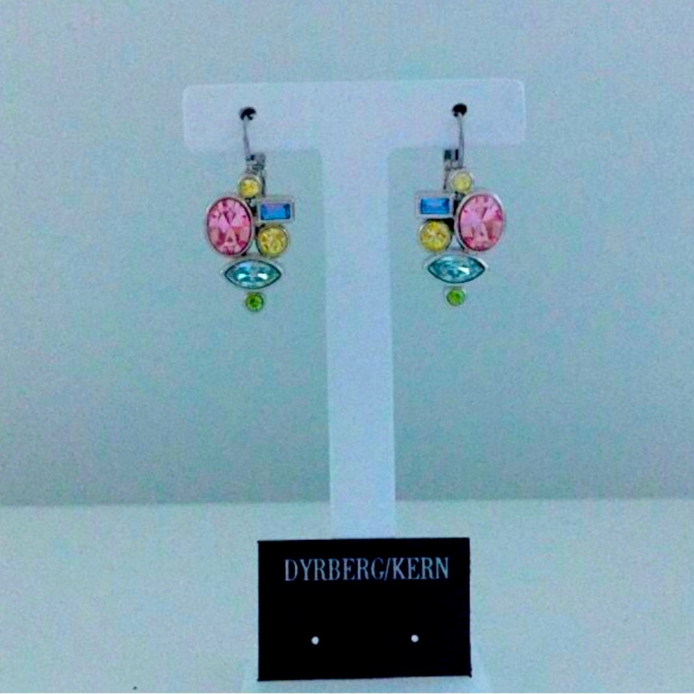 Swarovski Crystal Silver NEW Earrings from Dyrberg Kern.
